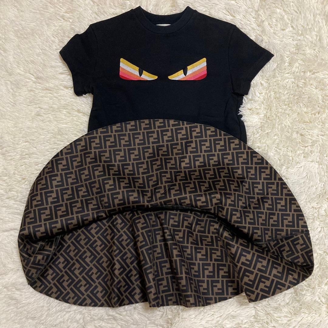 フェンディ　モンスター　ズッカ柄　ワンピース