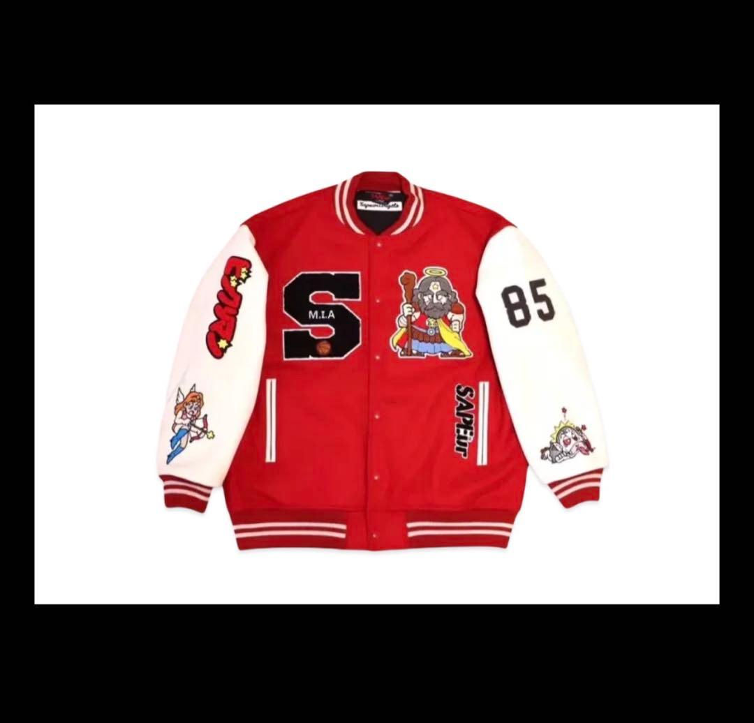 SAPEur サプール　ビクリマンバージ スタジャン 赤XL 新品