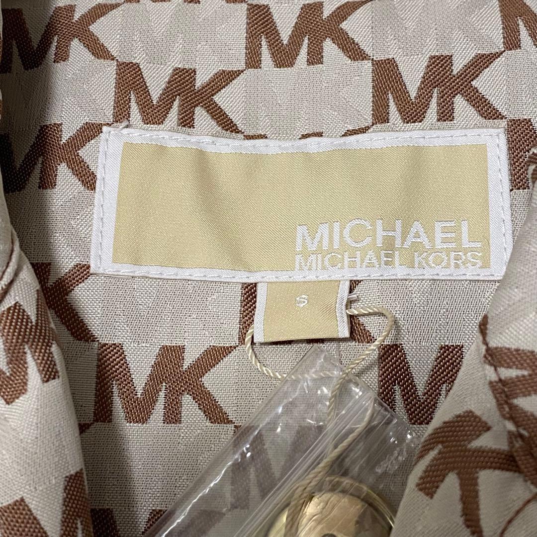 新品【MICHAEL KORS】 トレンチコート 総柄 MK柄 ベルト付き