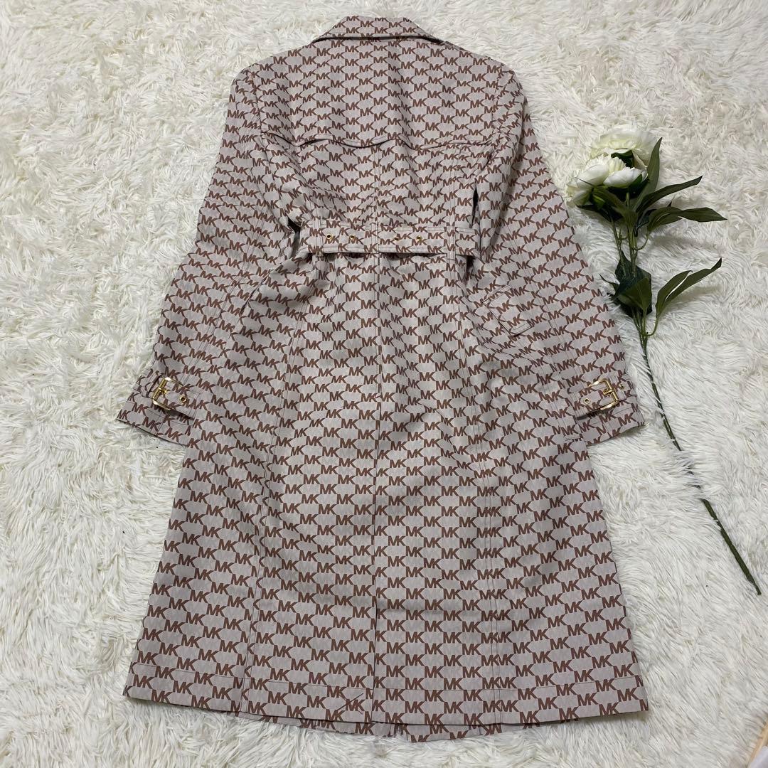 新品【MICHAEL KORS】 トレンチコート 総柄 MK柄 ベルト付き