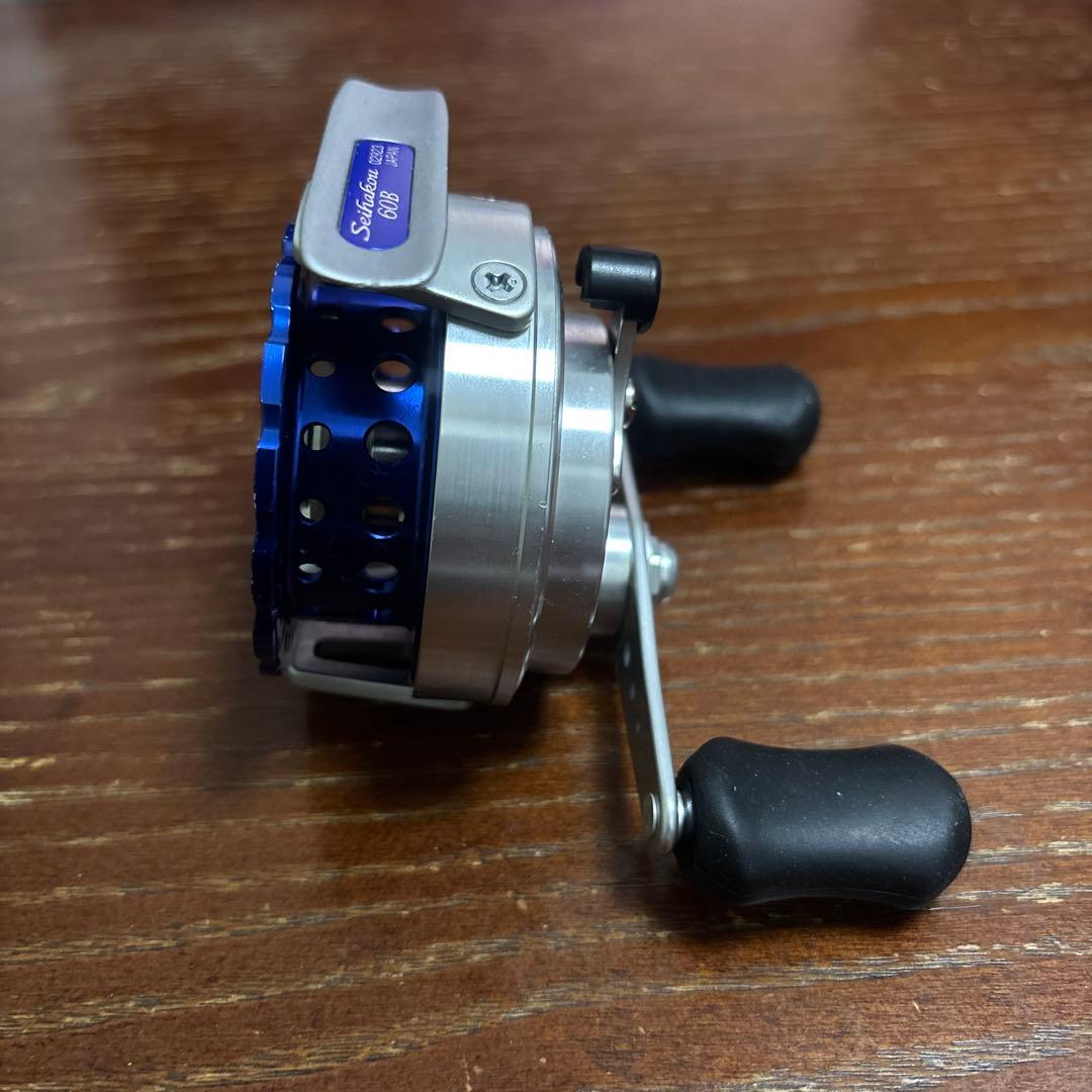 シマノ セイハコウ 60B ブルー　かかり釣りリール
