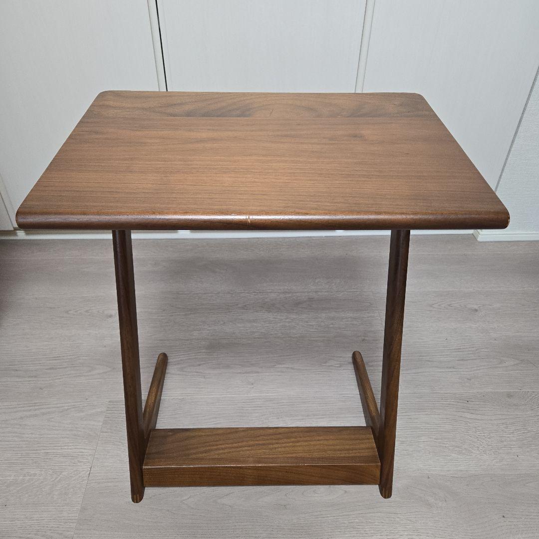 の*り様 飛騨家具 イバタインテリア STサイドテーブル 45 ウォールナット