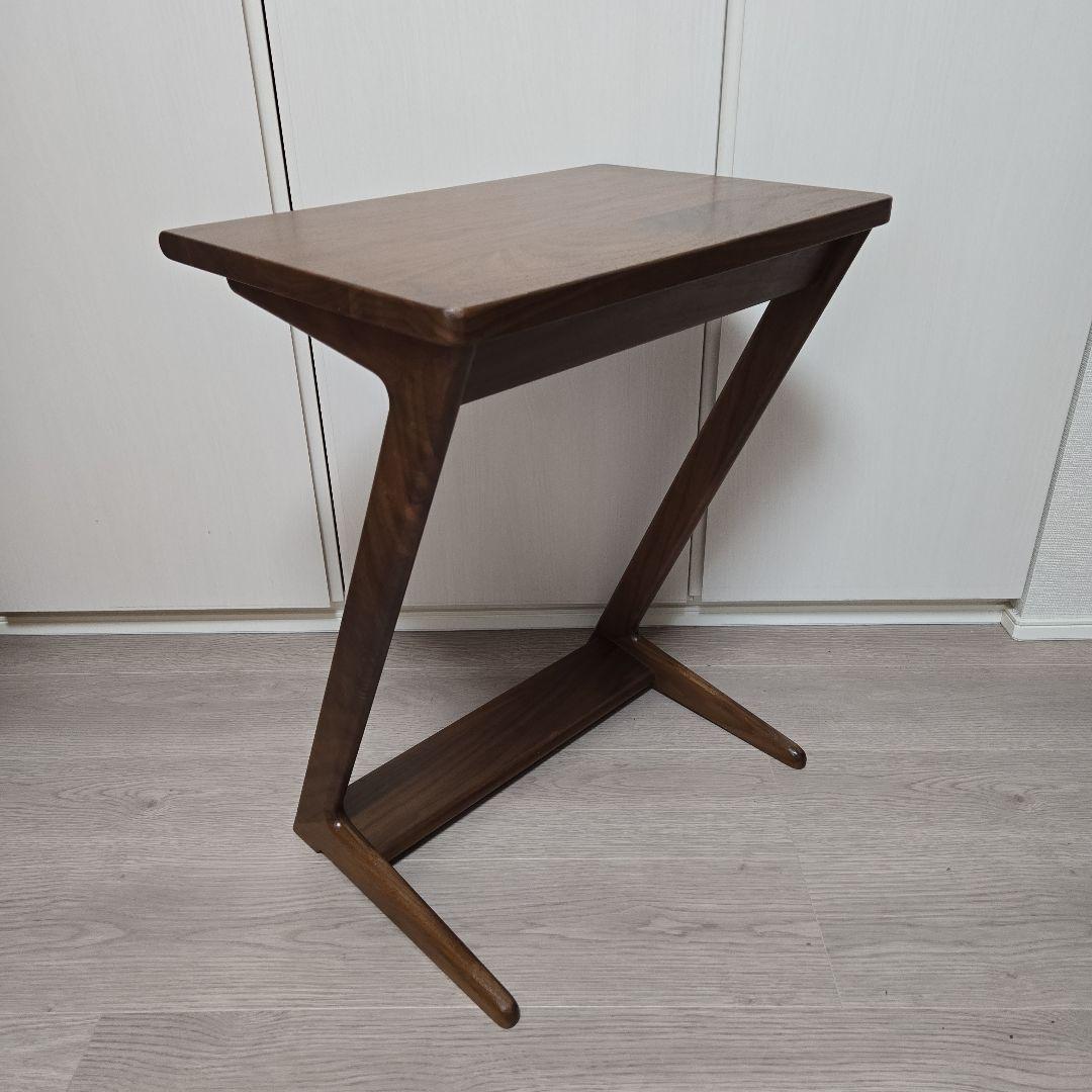 の*り様 飛騨家具 イバタインテリア STサイドテーブル 45 ウォールナット