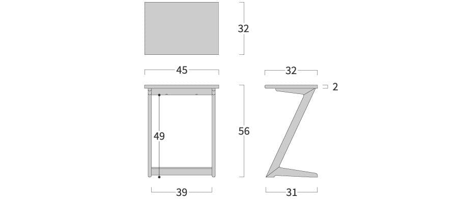 の*り様 飛騨家具 イバタインテリア STサイドテーブル 45 ウォールナット