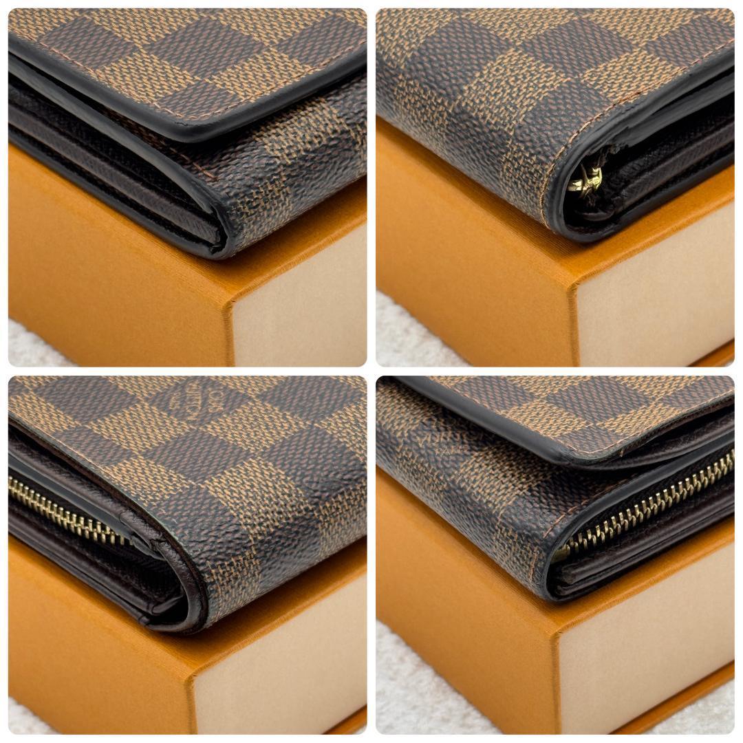 ルイヴィトン ダミエ ポルトモネビエ トレゾール 折り財布