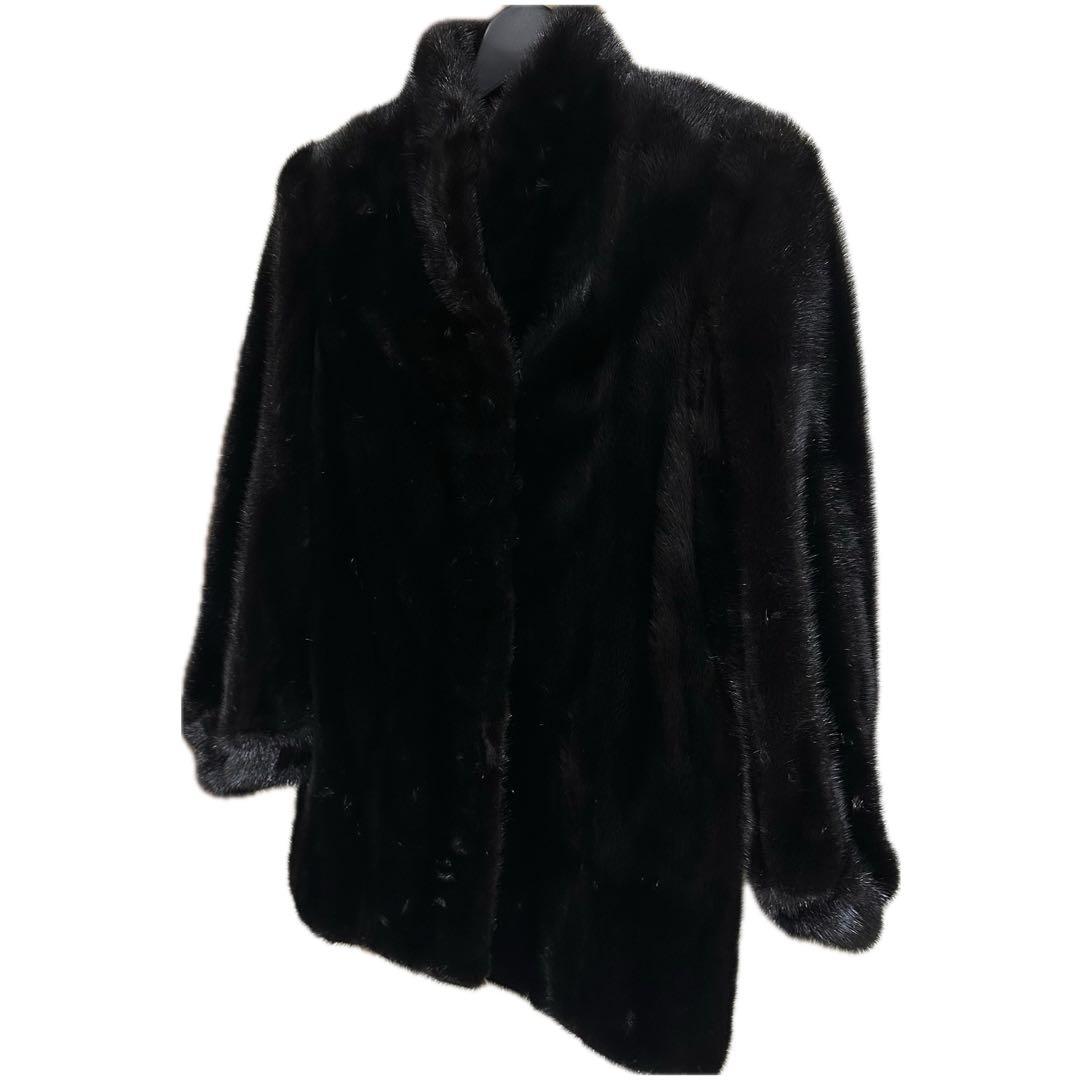 SAFURON サフロン　毛皮コート リアルファー ミンク ブラック 11号