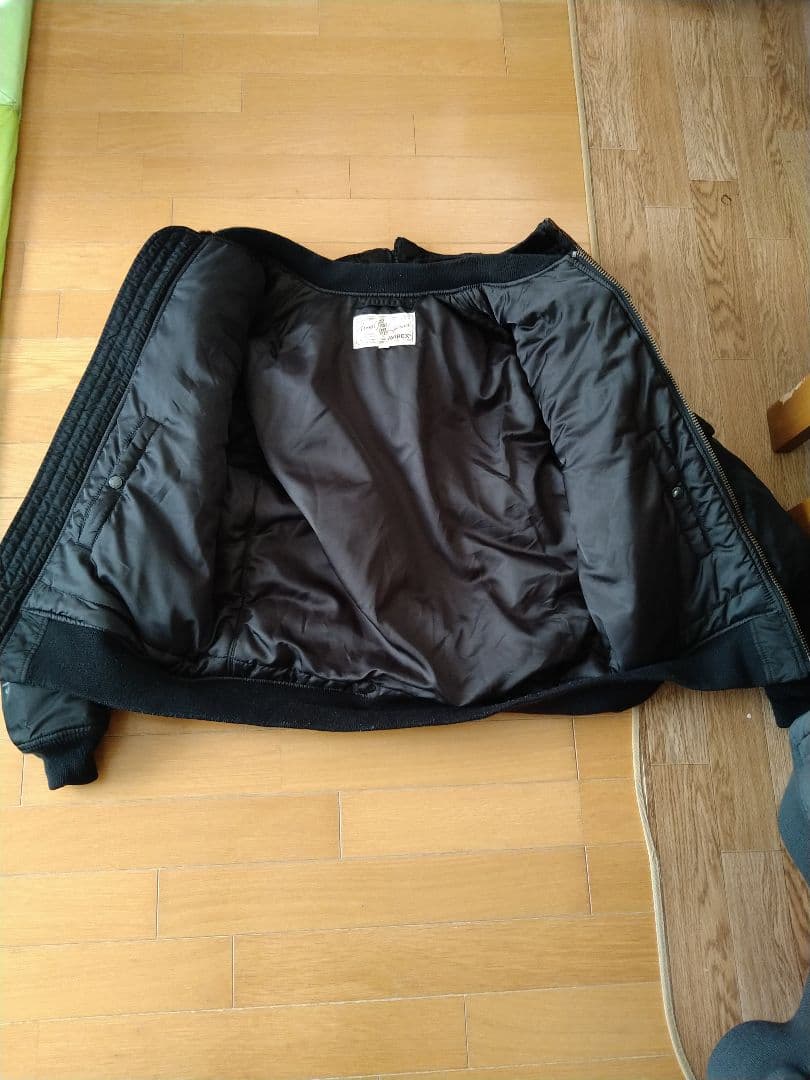 アヴィレックス　ma-1ジャケット　ブラック