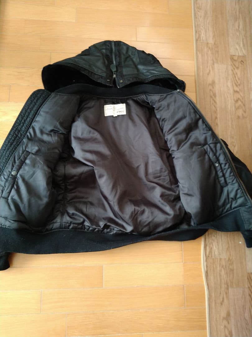 アヴィレックス　ma-1ジャケット　ブラック