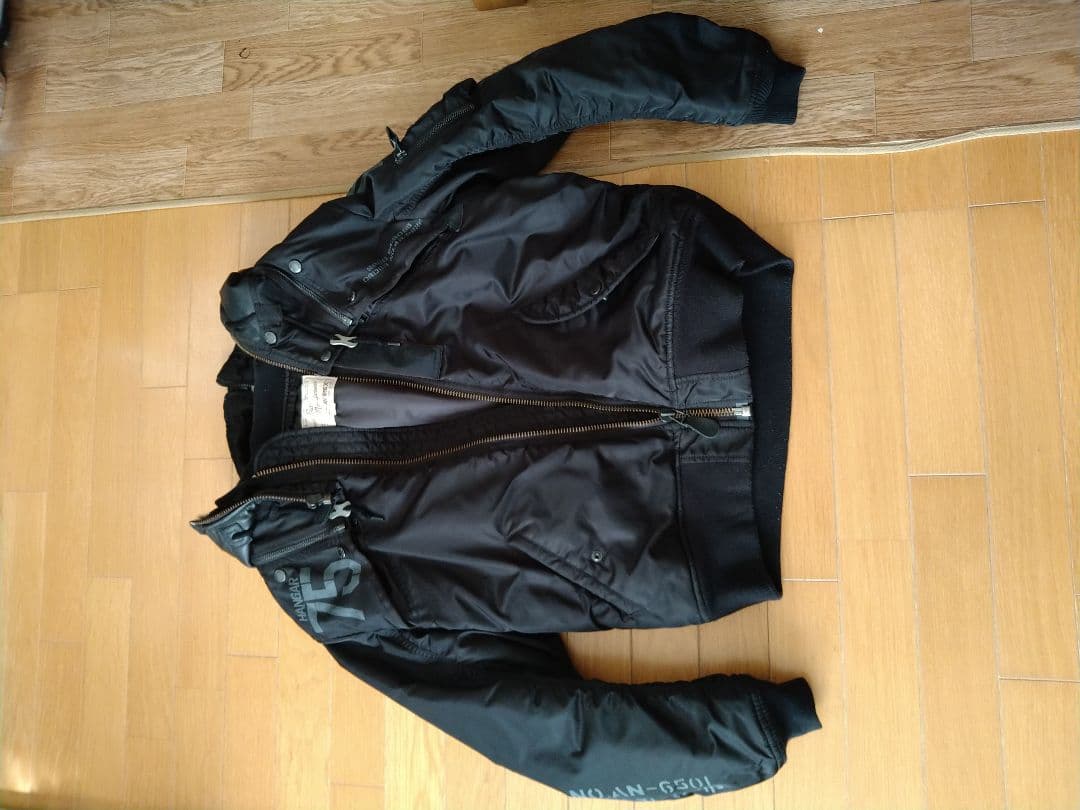 アヴィレックス　ma-1ジャケット　ブラック