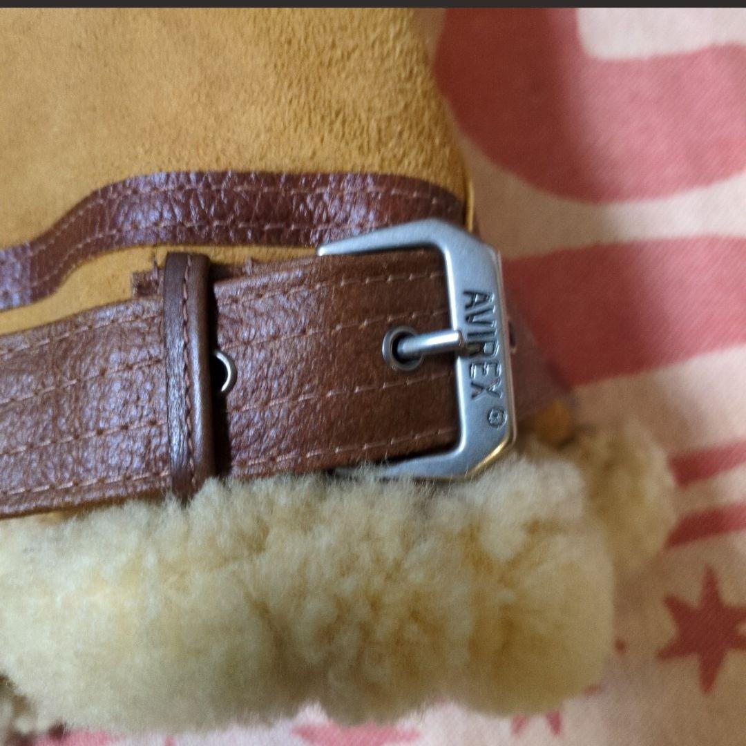 希少カラーアビレックスAVIREX TYPE B-3 ムートンシープスキン羊皮