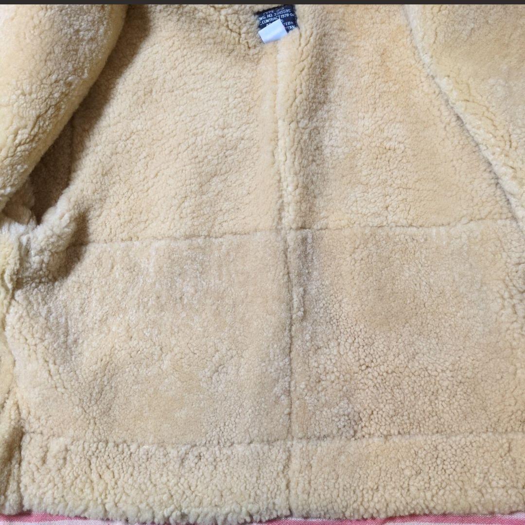 希少カラーアビレックスAVIREX TYPE B-3 ムートンシープスキン羊皮