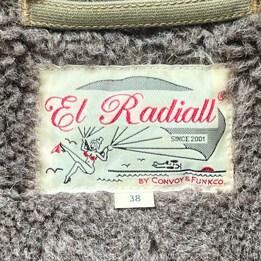 RADIALL フライトジャケット 襟ボア ブルゾン ミリタリー ワーク 裏起毛