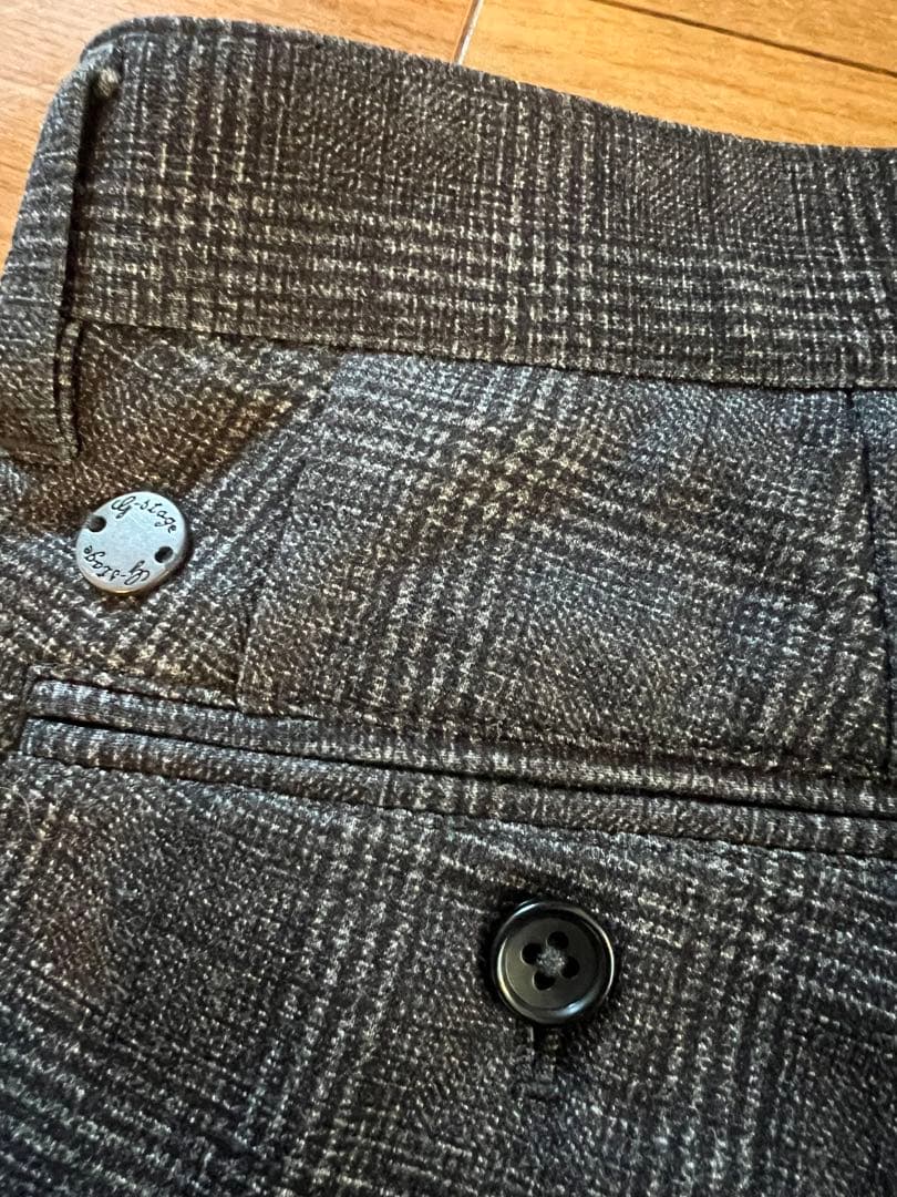 J、ジーステージのグレー系 チェック柄 スーツ セット