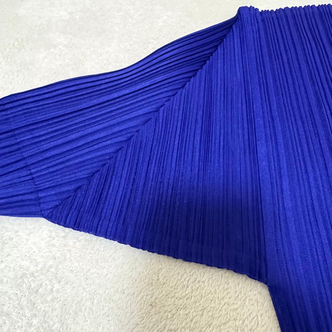 PLEATS PLEASE プリーツ　オーバーサイズ　パープル　長袖　ハイネック