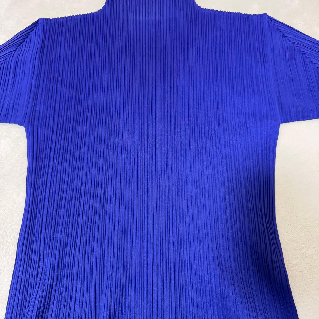 PLEATS PLEASE プリーツ　オーバーサイズ　パープル　長袖　ハイネック