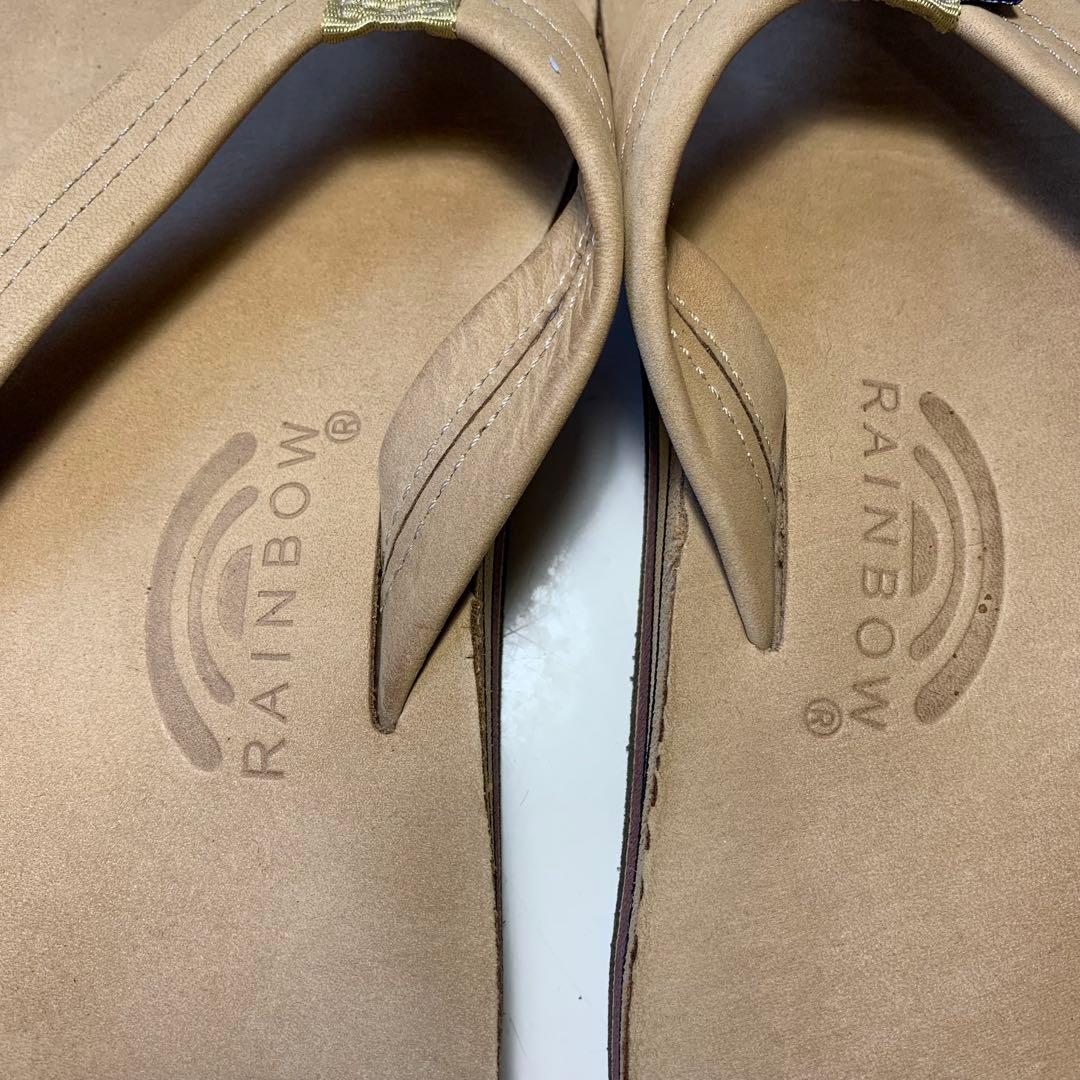 【美品】　rainbow sandals レインボーサンダル　茶色