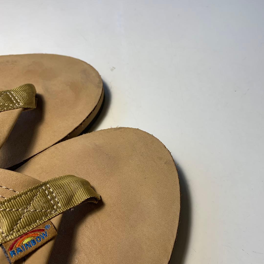 【美品】　rainbow sandals レインボーサンダル　茶色