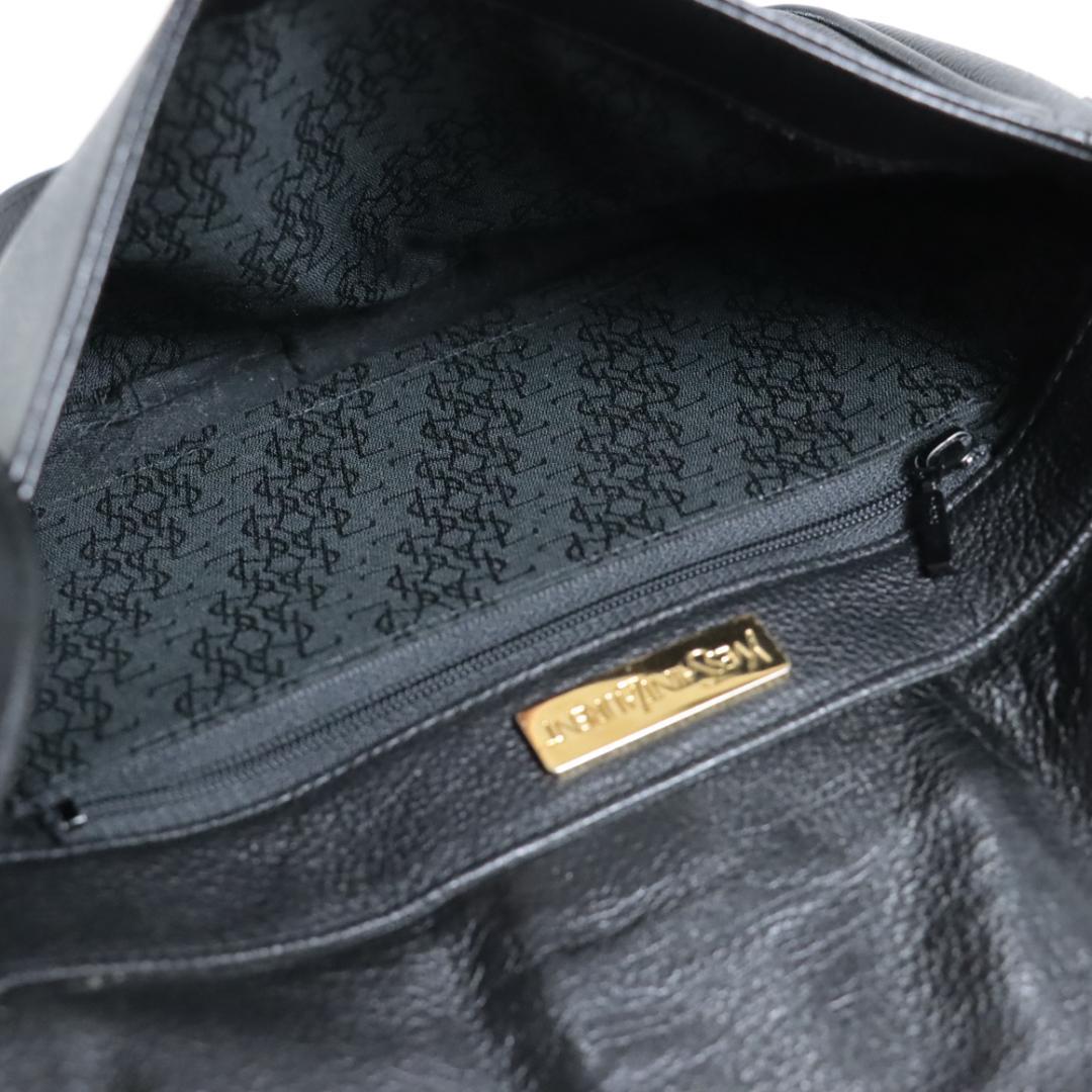 【専用】イヴサンローラン　YSLレザーショルダーバッグ　ブラック