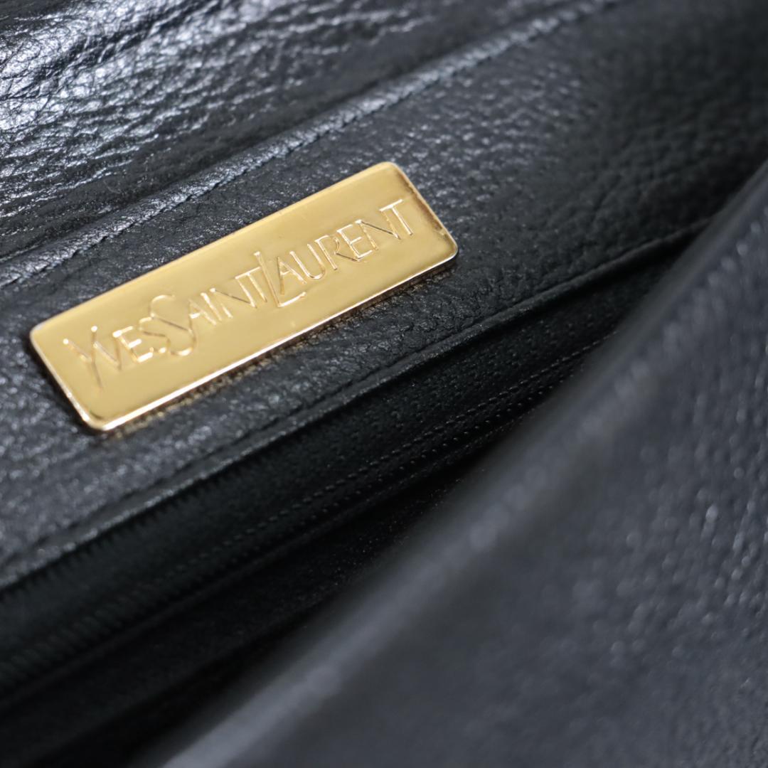 【専用】イヴサンローラン　YSLレザーショルダーバッグ　ブラック
