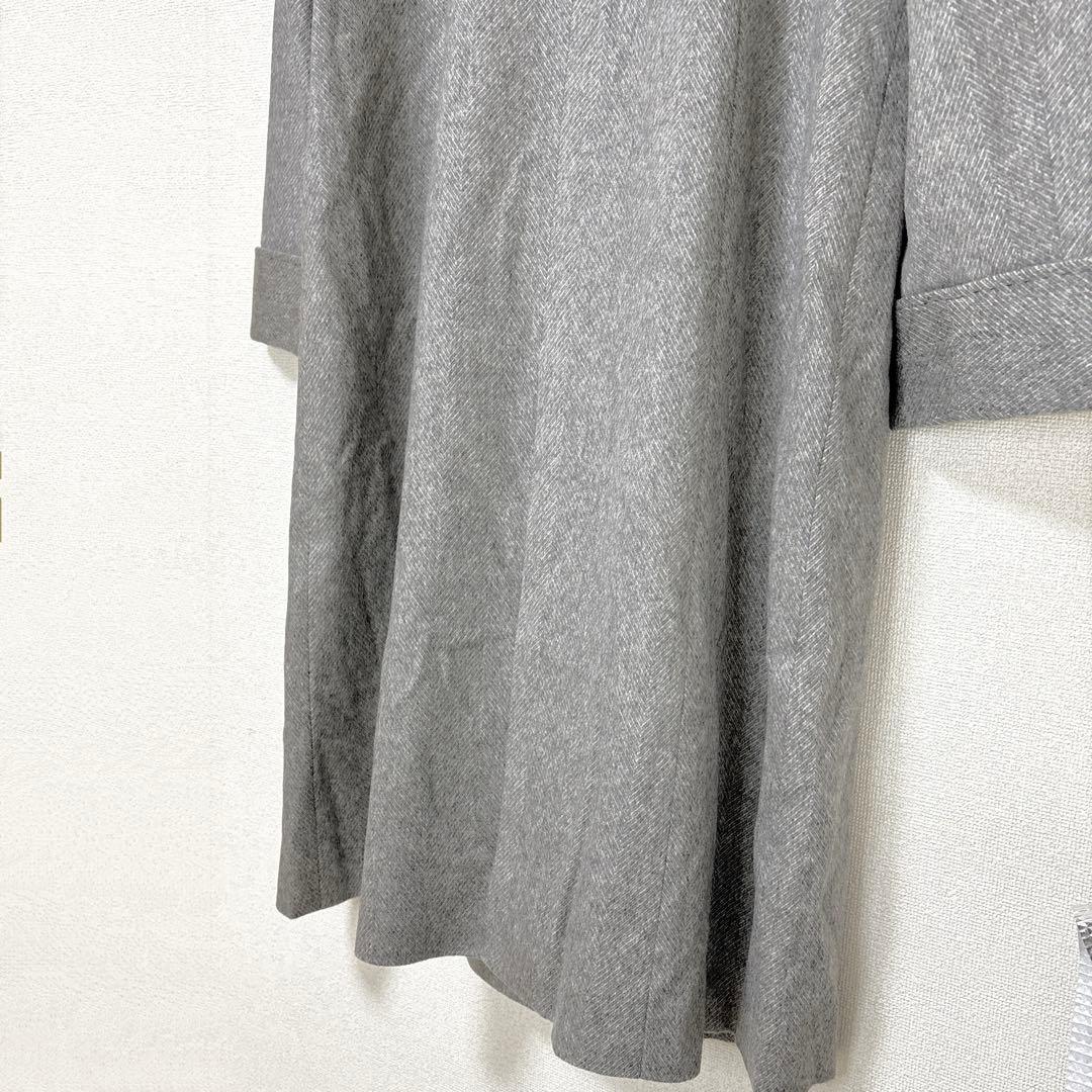 【極美品】ゼニア レリアン カシミヤ100 ロングコート ヘリンボーン ミンク