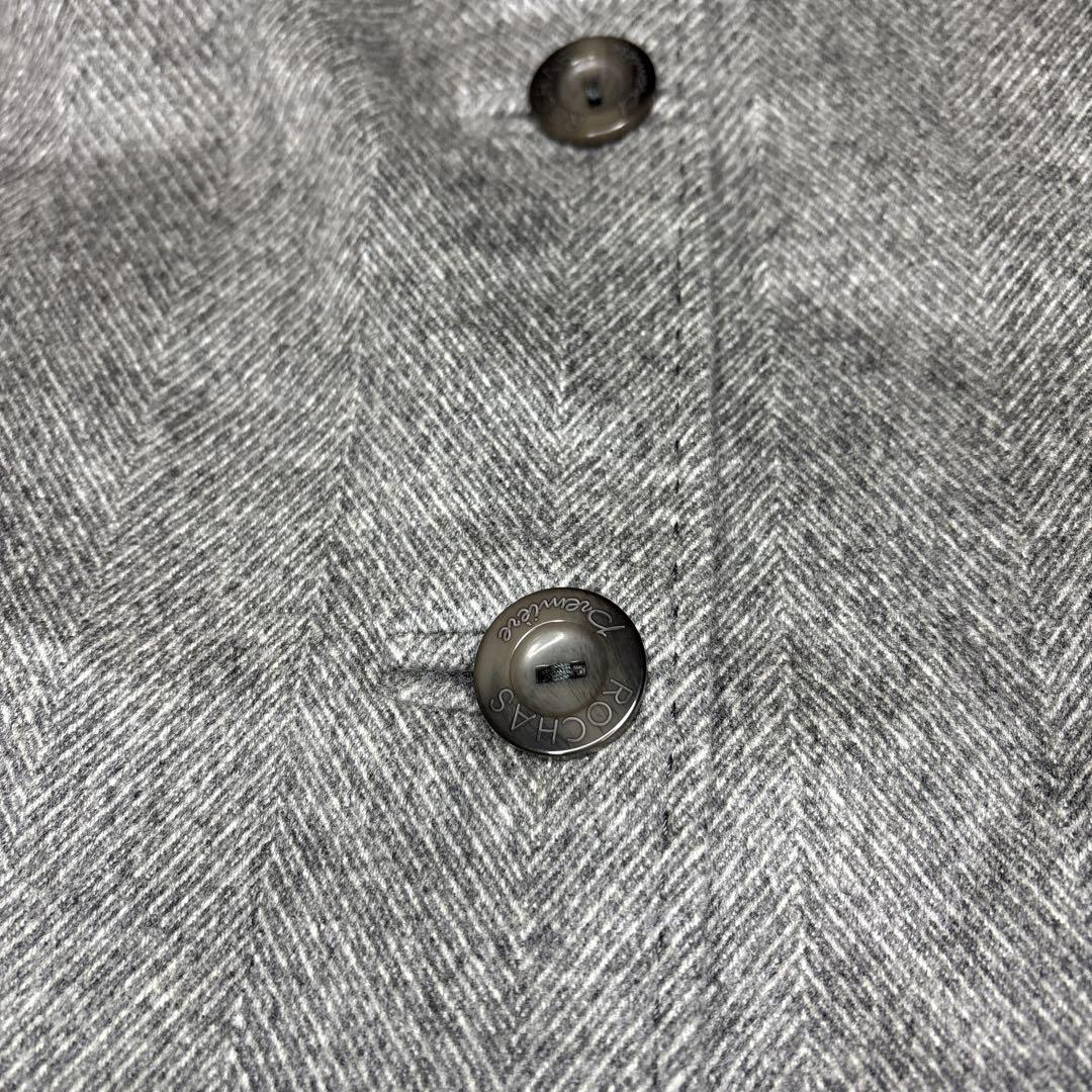 【極美品】ゼニア レリアン カシミヤ100 ロングコート ヘリンボーン ミンク