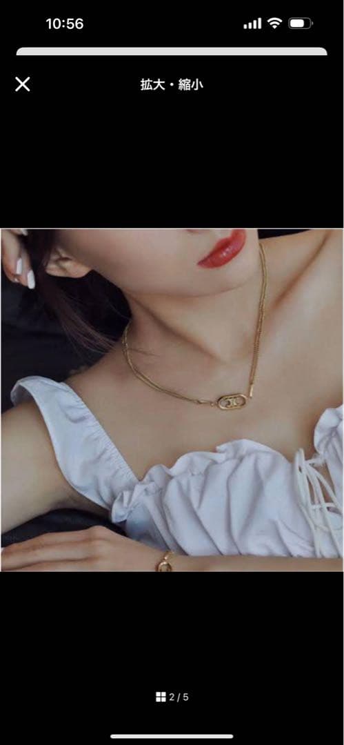 CELINE/マイヨントリオンフネックレス