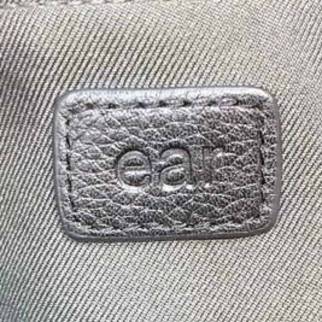 【美品】ear PAPILLONNER 牛革/2WAY ビットトートバッグ　黒