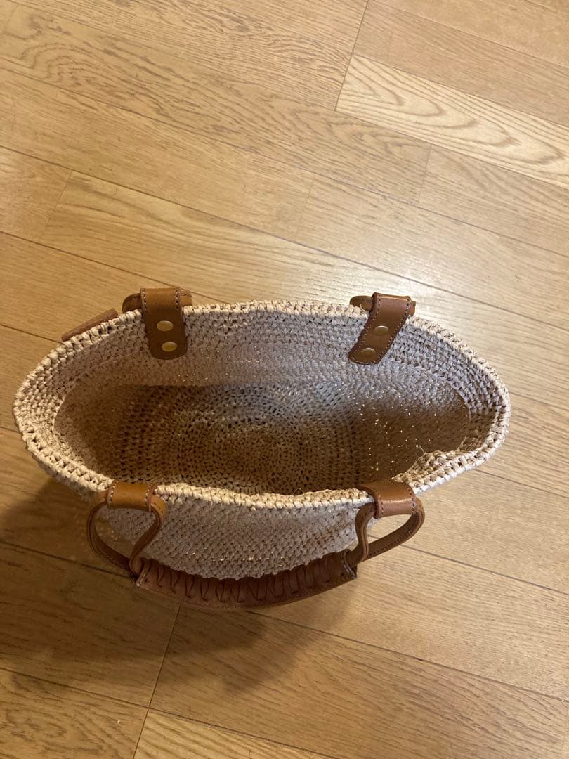 ニコ♡イビサ　ラファイアかごバッグ