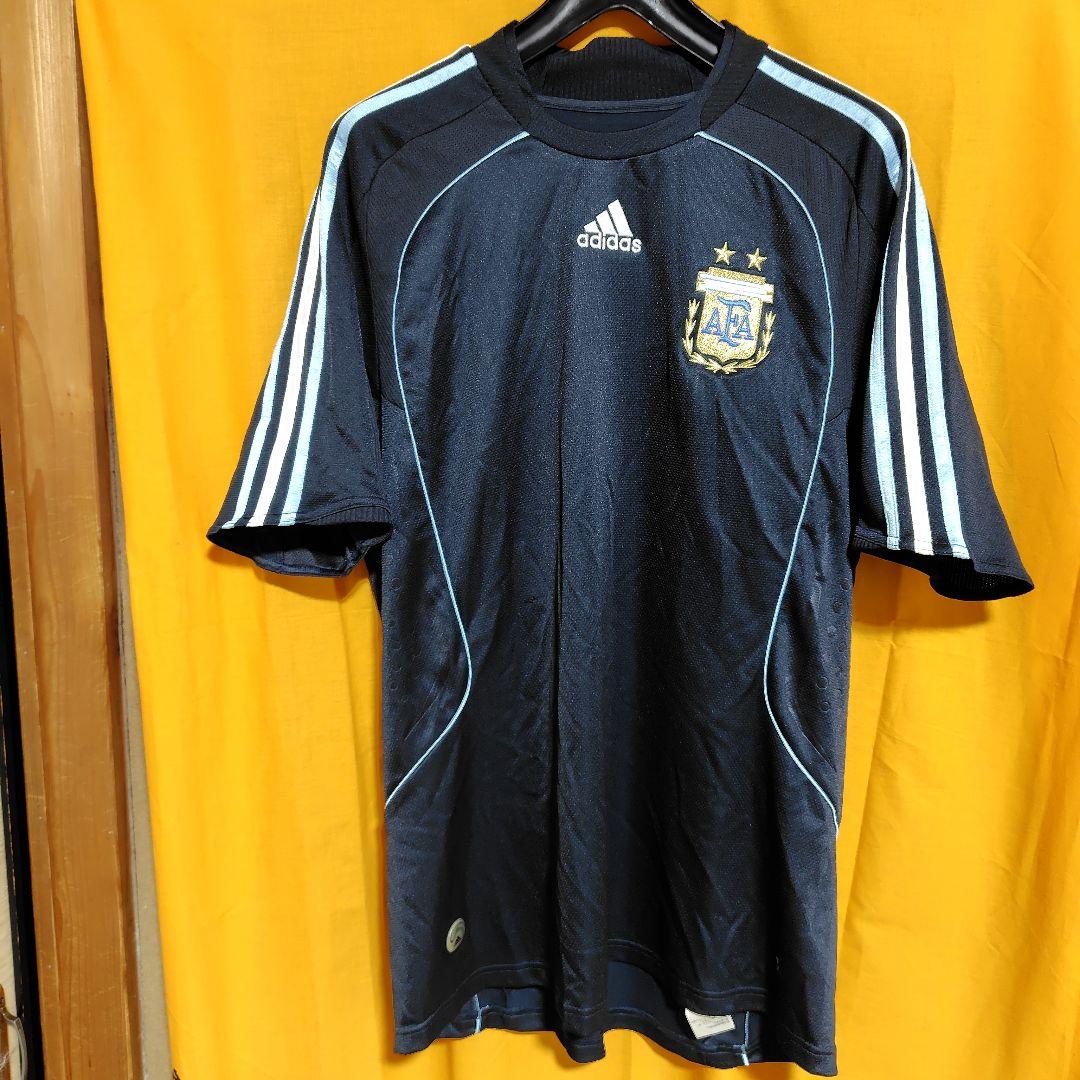 adidas アルゼンチン代表 ネイビー半袖　サッカーユニフォーム上下セット