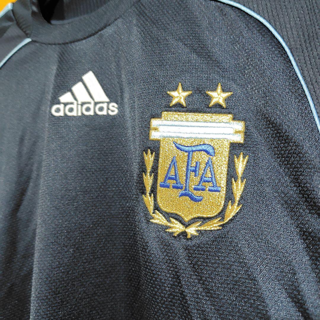 adidas アルゼンチン代表 ネイビー半袖　サッカーユニフォーム上下セット