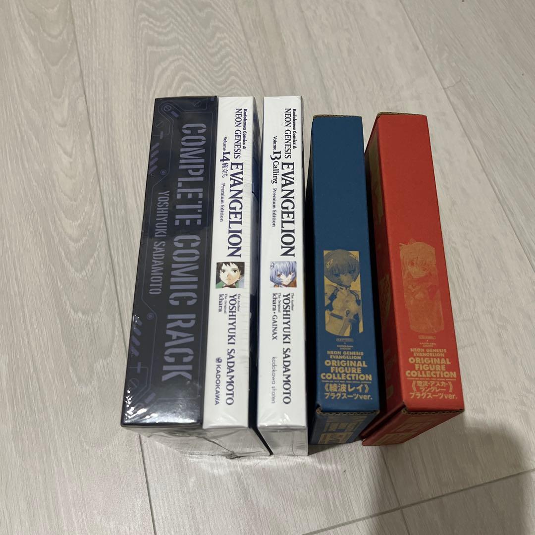 新世紀エヴァンゲリオン 13.14(プレミアム限定版) 表紙フィギュア2体 新品