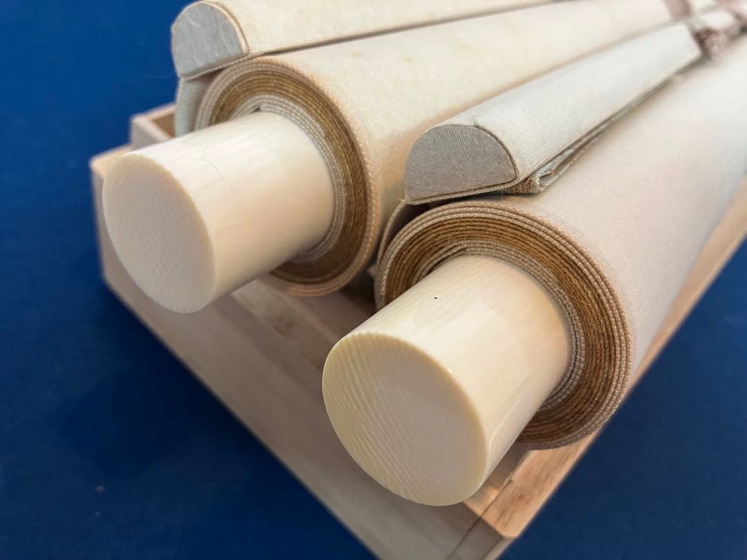 上村松篁【丹頂】木版画　絹本　双幅　美術書院　限定350部　掛軸