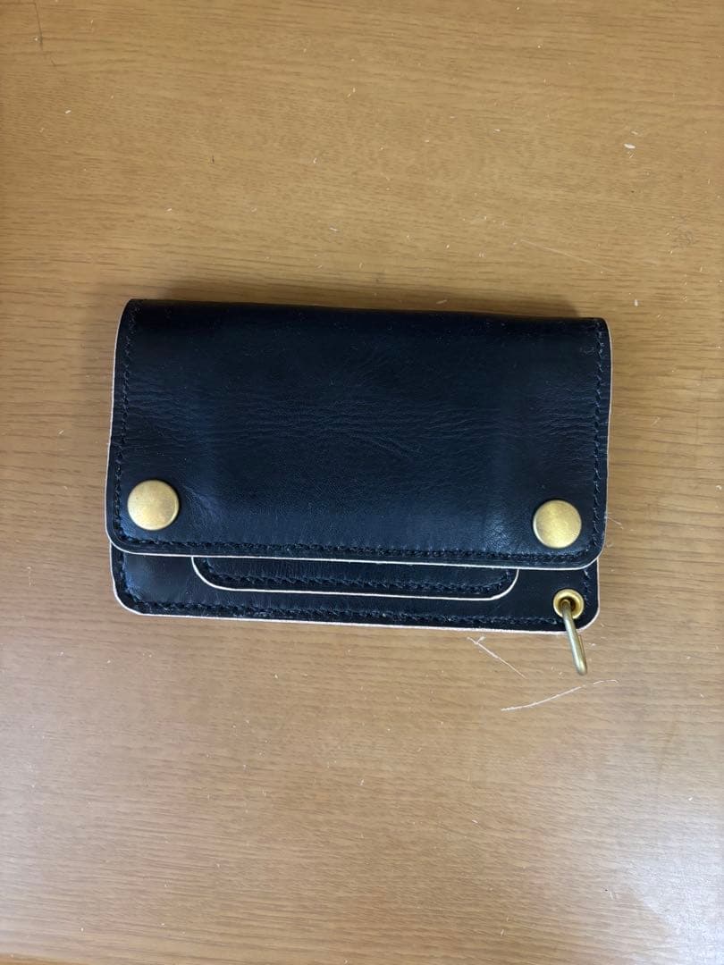 トラッカーウォレットミドル【MW茶芯丘染め】 3層ver