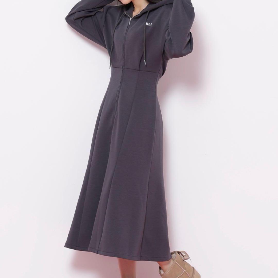 JILLbyJILLSTUART ダイバーフーディーロングワンピース