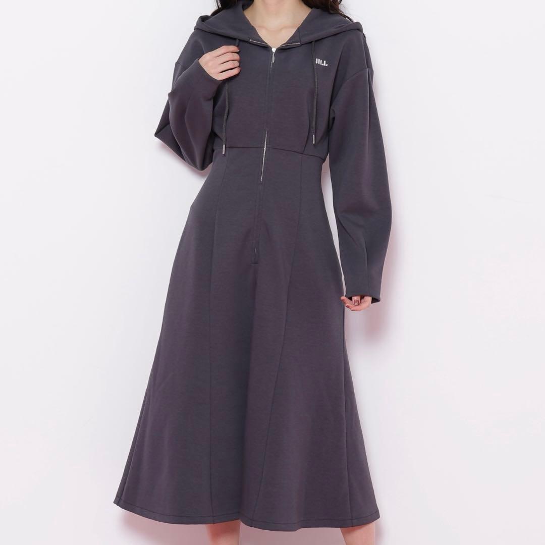 JILLbyJILLSTUART ダイバーフーディーロングワンピース