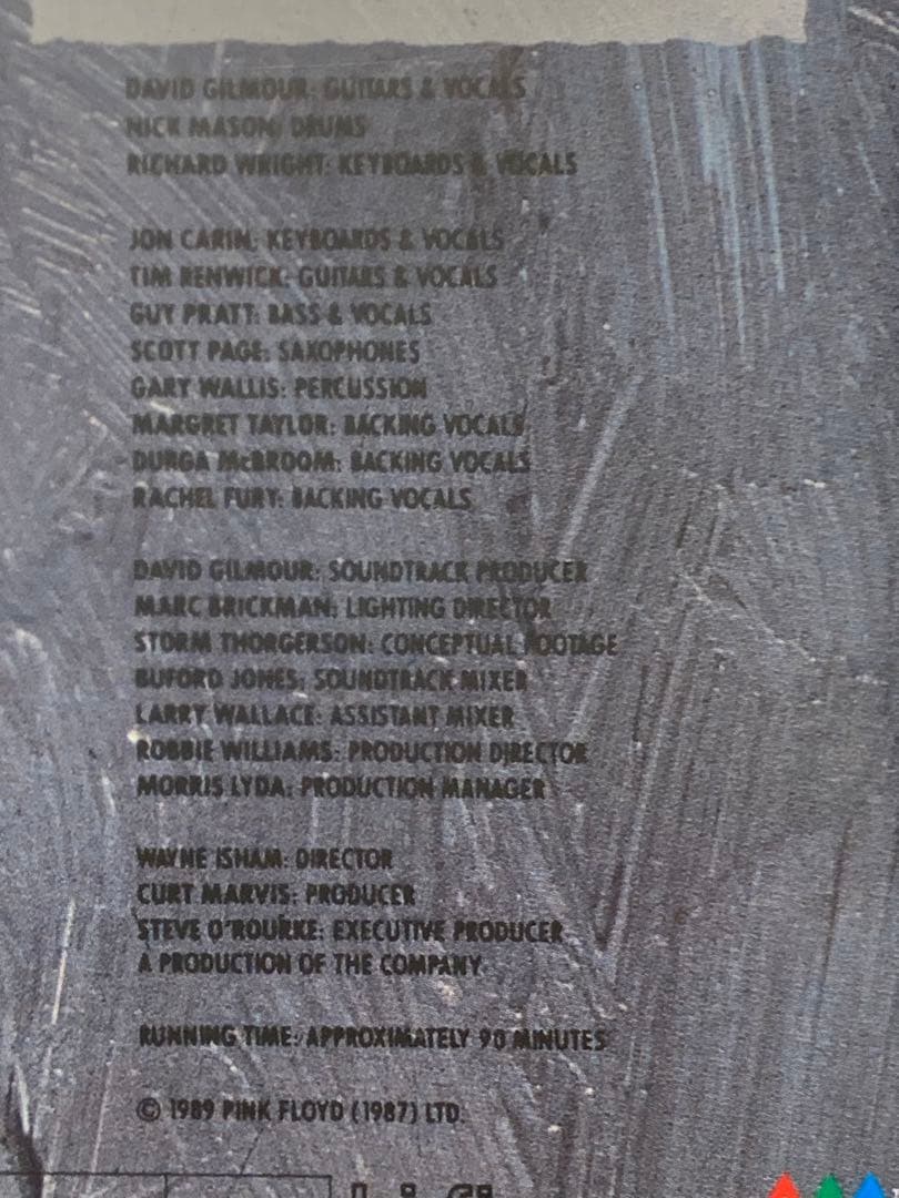 ピンク・フロイド　光　PERFECT LIVE 中古VHSビデオ