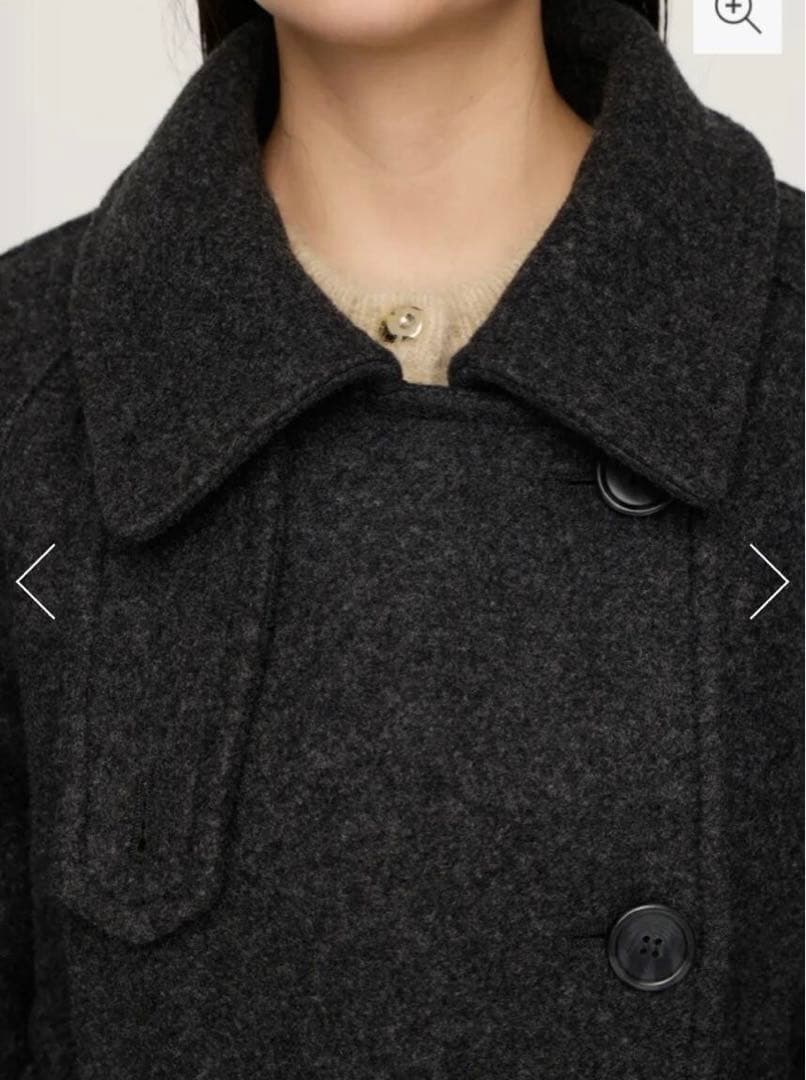 SLY スタンドネック ミデコート T.GRY