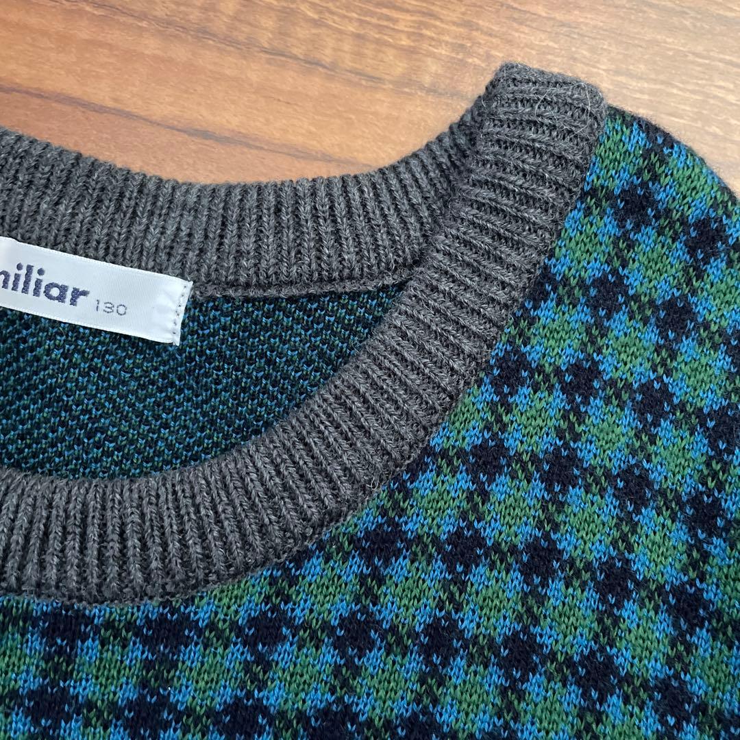 ファミリア　ニットワンピース　130