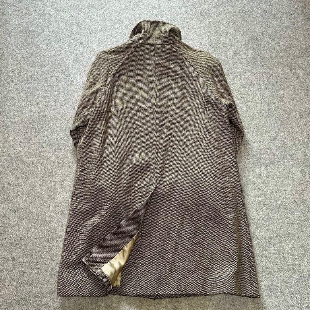 ラルフローレン【“メランジ”ツイード／チンストラップ】2wayステンカラーコート