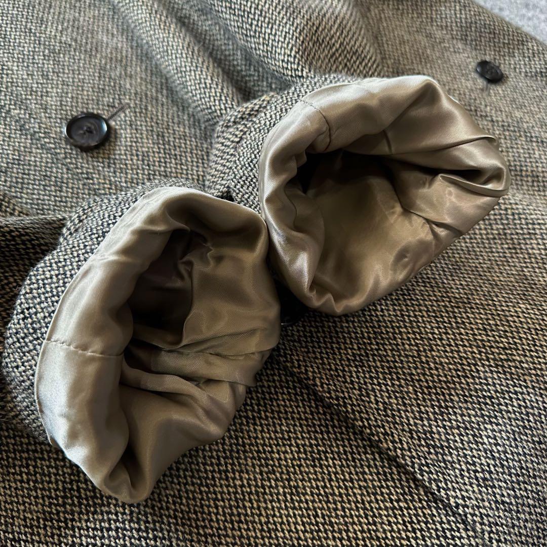 ラルフローレン【“メランジ”ツイード／チンストラップ】2wayステンカラーコート