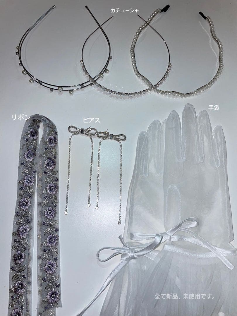 【soa】ウェディングドレス　バックリボン　サテン　花嫁アクセサリー