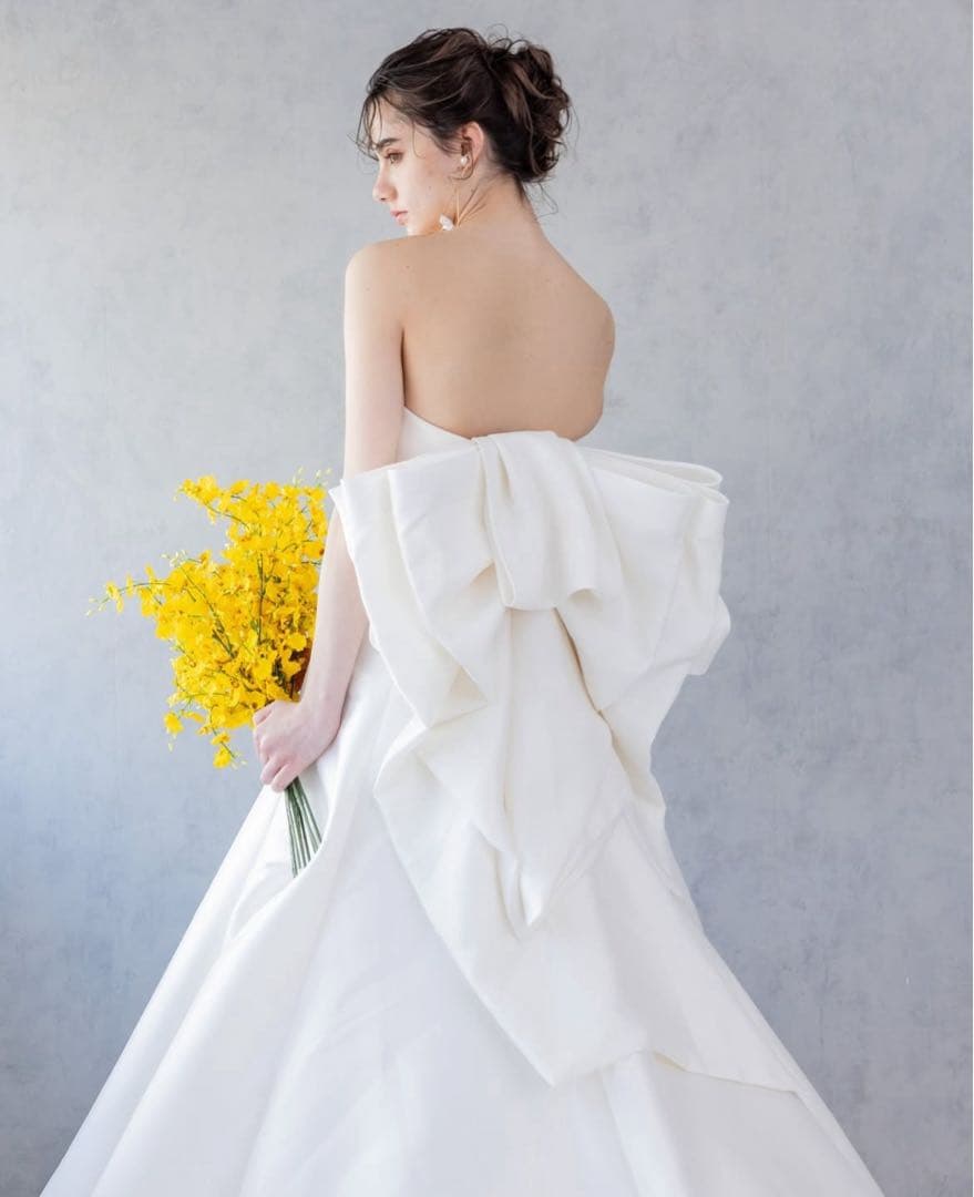 【soa】ウェディングドレス　バックリボン　サテン　花嫁アクセサリー
