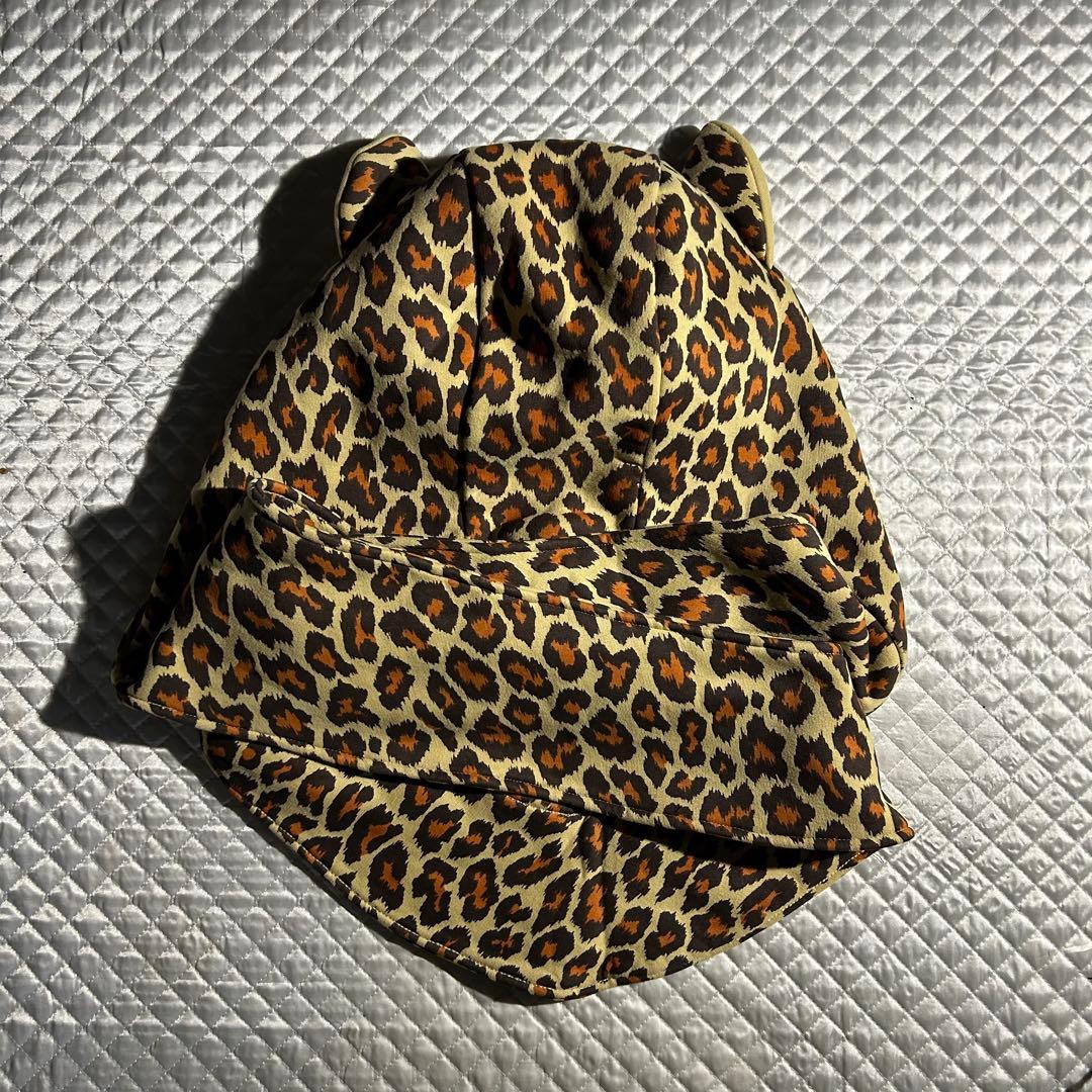 adidas JEREMY SCOTT レオパードフードマフラー ヒョウ柄 耳