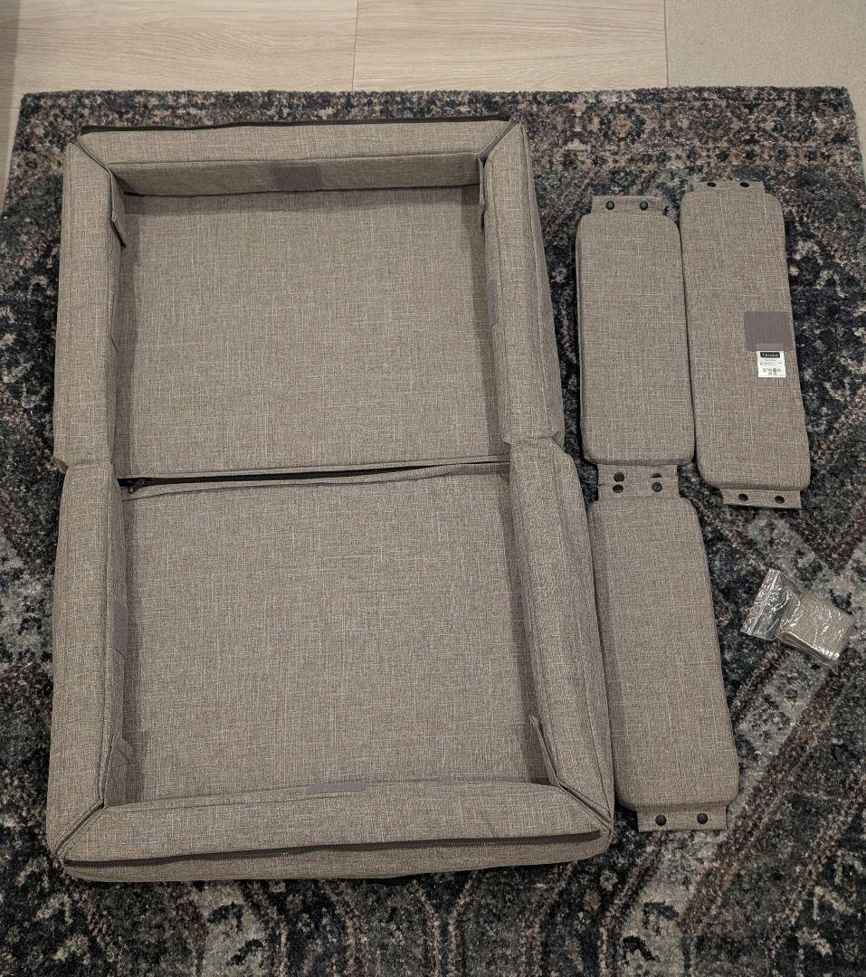 【送料込】ファルスカ　コンパクトベッドFree メランジブラウン　2024年購入