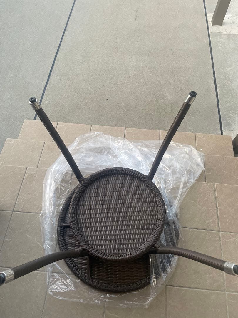 RAUCORD 人工ラタン円形テーブル