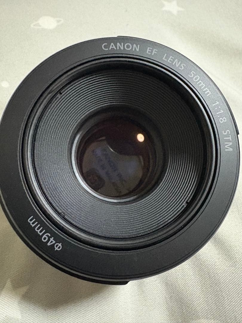 Canon EF 50mm f/1.8 STM レンズ　中古美品　レンズカバー付