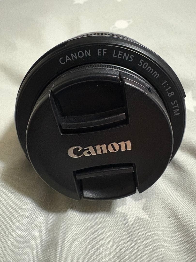 Canon EF 50mm f/1.8 STM レンズ　中古美品　レンズカバー付