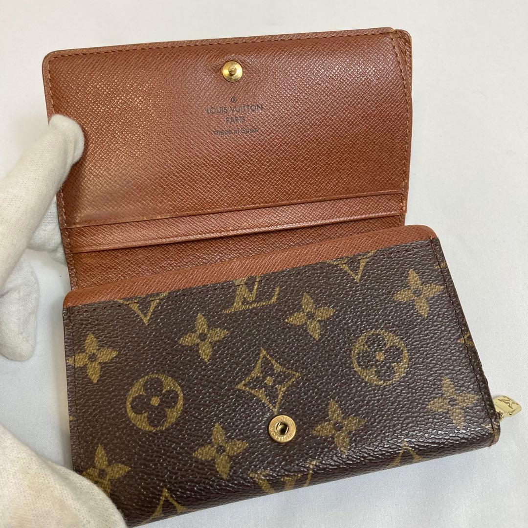 【美品】ルイヴィトン　ポルトフォイユ　ビエ　トレゾール　二つ折り財布 モノグラム