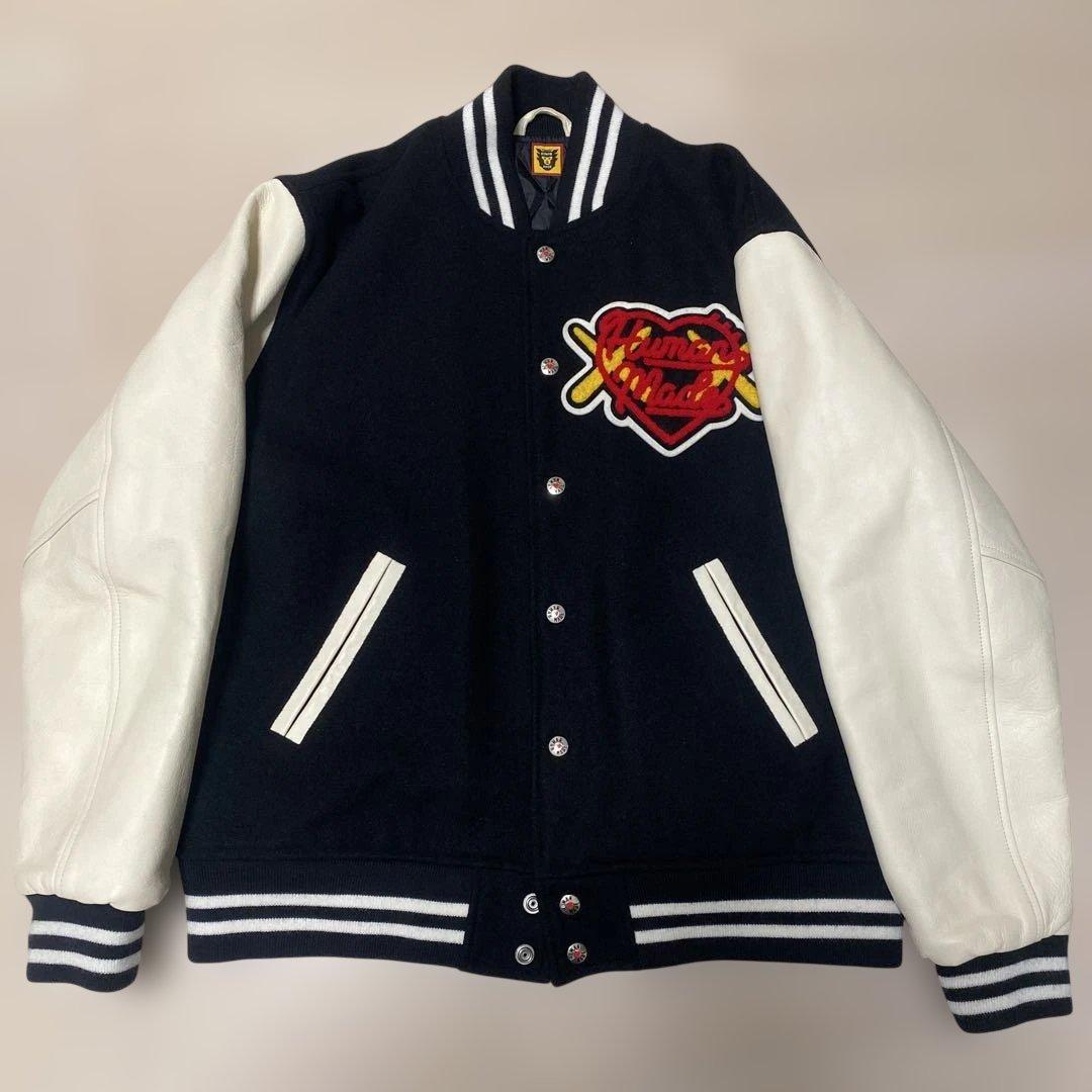 HUMAN MADE スタジャン ブラック/ホワイト