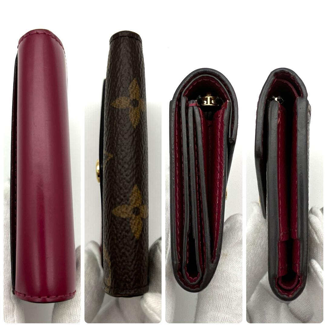 【超極美品】ルイヴィトン モノグラム ポルトフォイユ ゾエ フューシャ A731